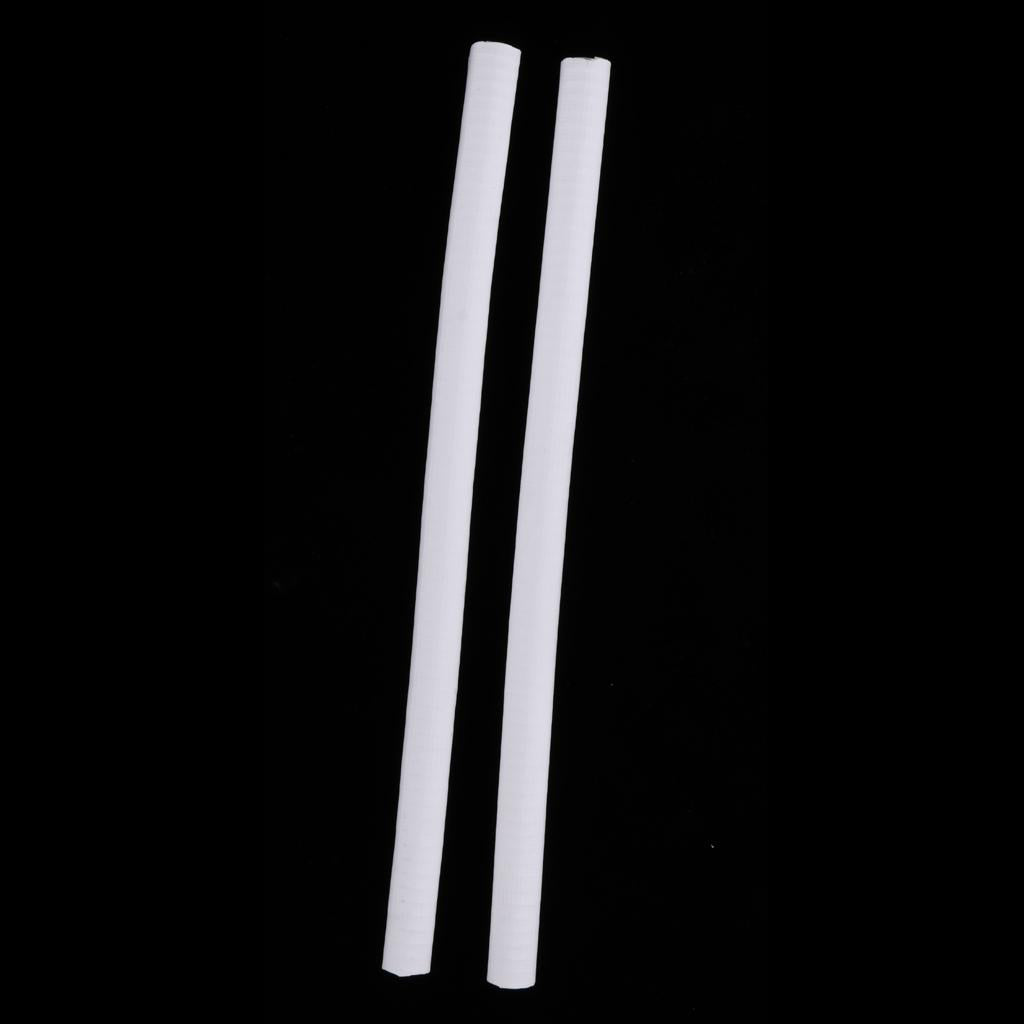 2Pcs Skateboard Longboard Nose Guard Tail Guard Edge Protection Rubber Strip White