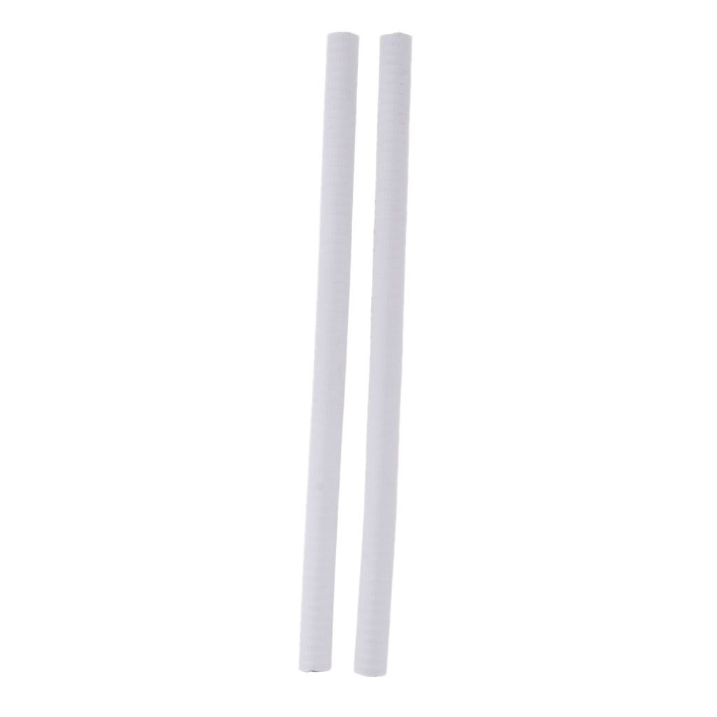 2Pcs Skateboard Longboard Nose Guard Tail Guard Edge Protection Rubber Strip White