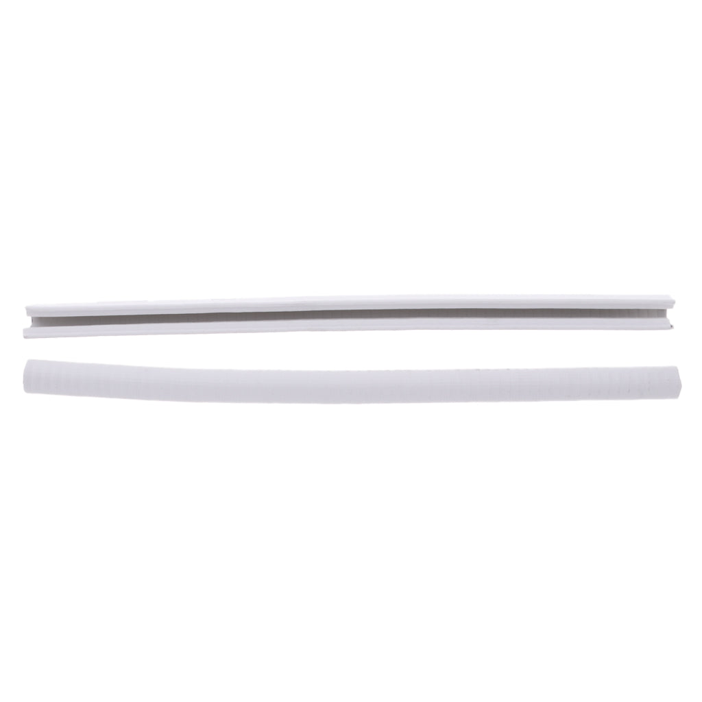 2Pcs Skateboard Longboard Nose Guard Tail Guard Edge Protection Rubber Strip White