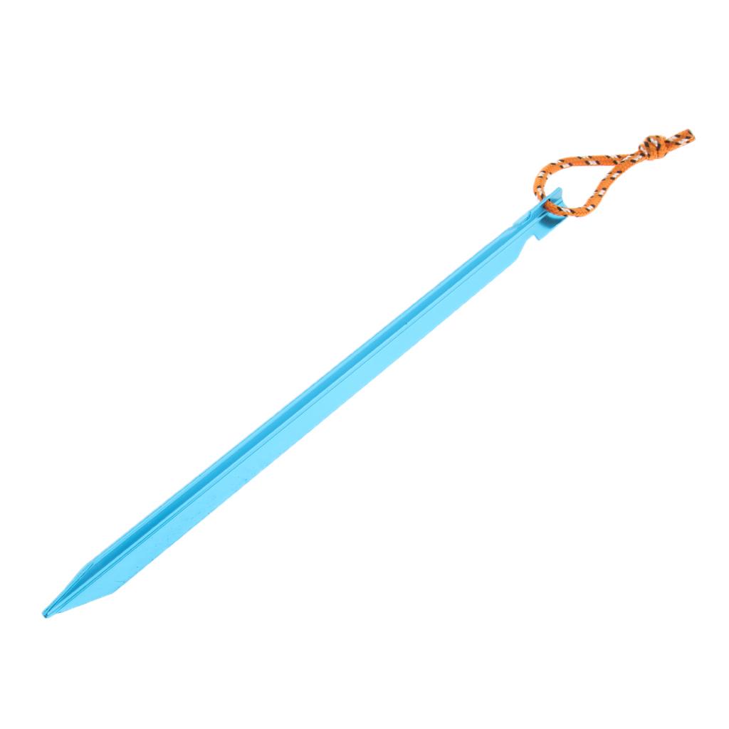 Ultralight Triangle Tent Stakes Ground Nails Camping Hiking Tent Pegs blue