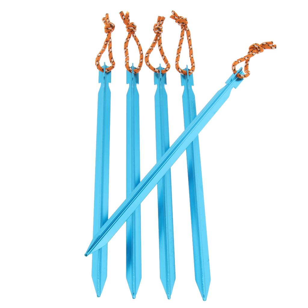 Ultralight Triangle Tent Stakes Ground Nails Camping Hiking Tent Pegs blue