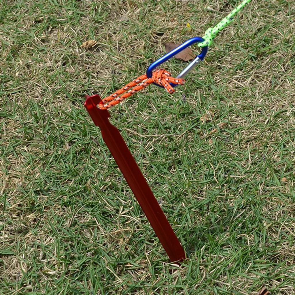 Ultralight Triangle Tent Stakes Ground Nails Camping Hiking Tent Pegs blue