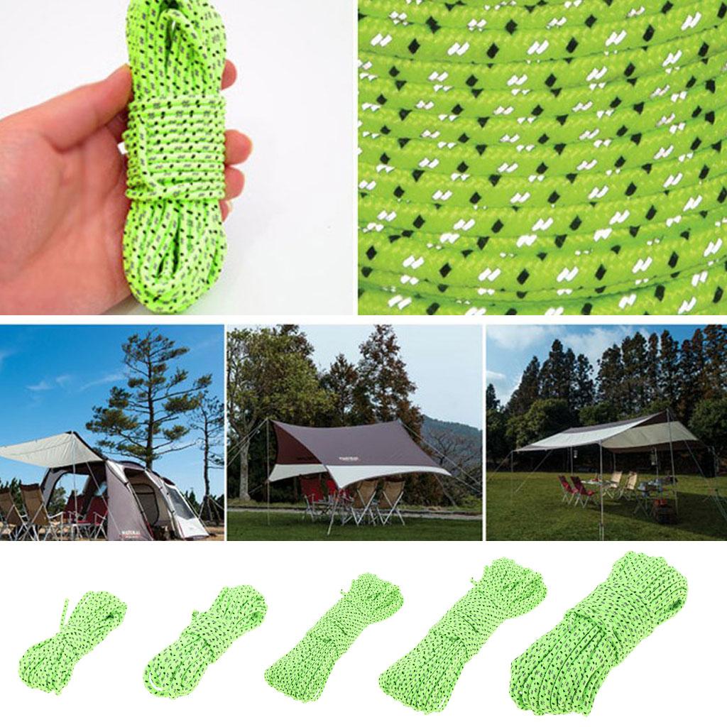 Reflective Tent Rope Guy Line Camping Canopy Awning Guyline Cord S