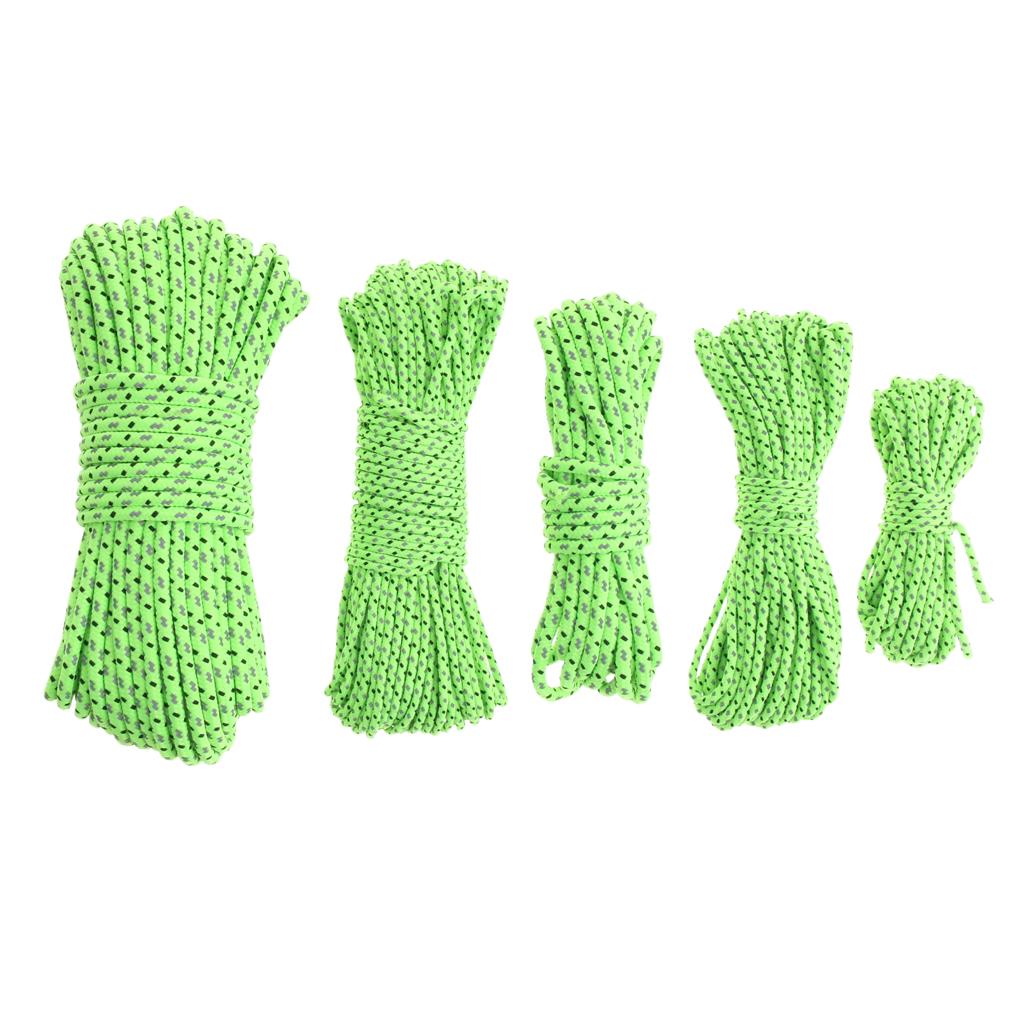 Reflective Tent Rope Guy Line Camping Canopy Awning Guyline Cord S