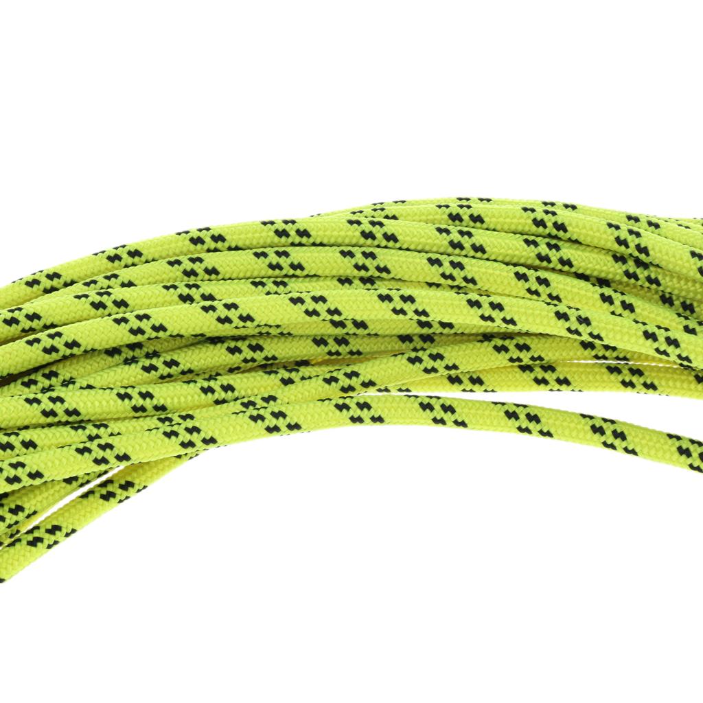 6mmx30m Climbing Safety Auxiliary Rope Static Cord Rescue Mountain Green