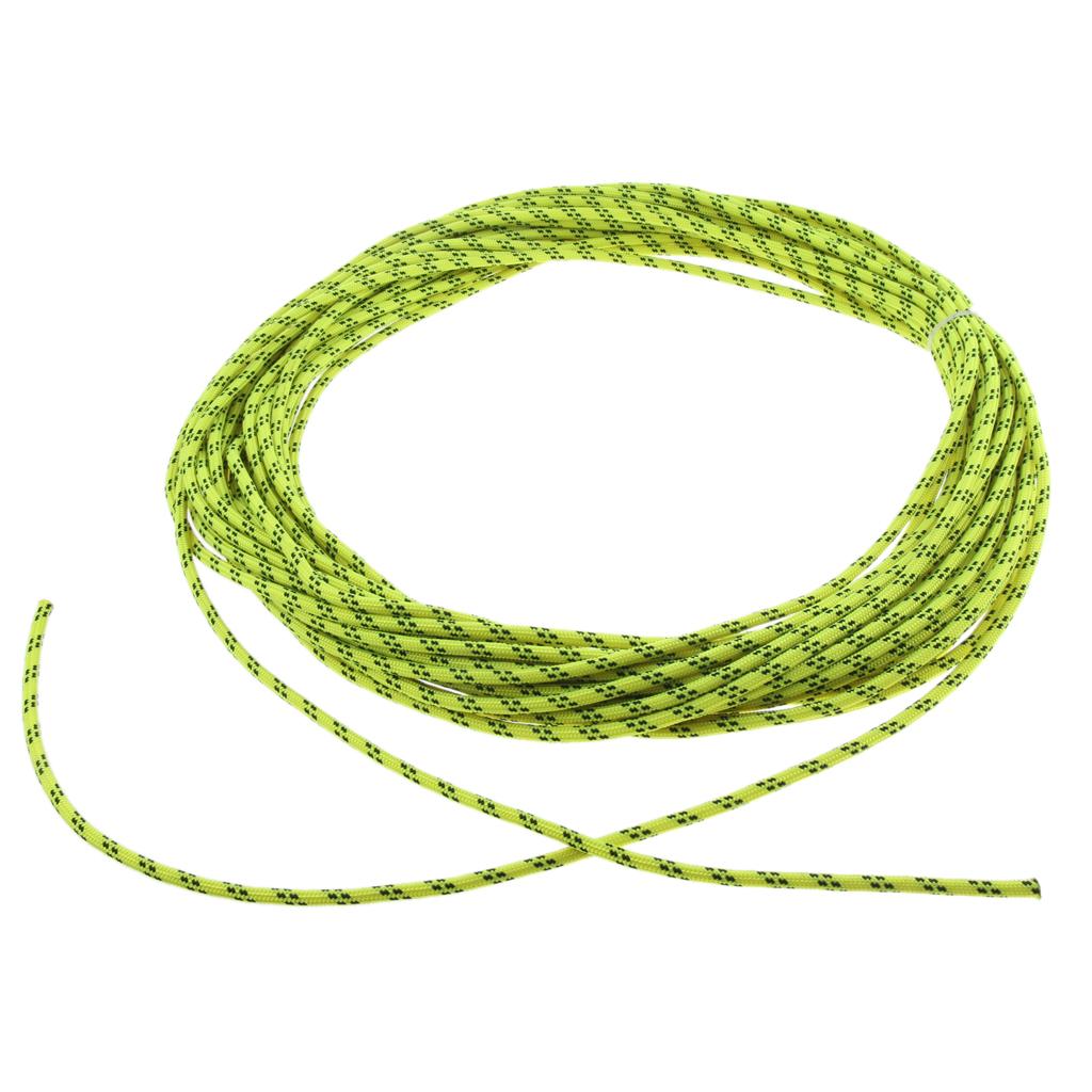 6mmx30m Climbing Safety Auxiliary Rope Static Cord Rescue Mountain Green