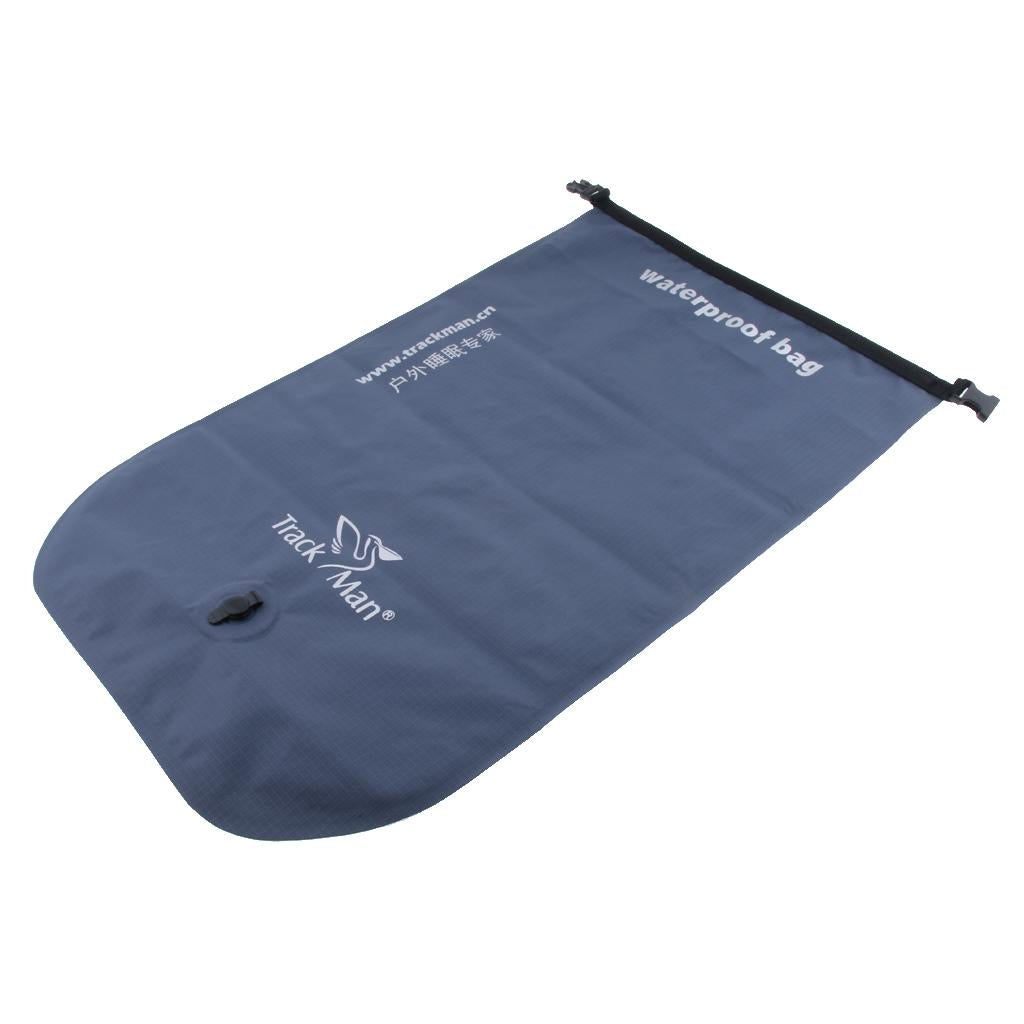 18L Camping Collapsible Water Bucket Waterproof Bag Barrel Pail Dark Gray
