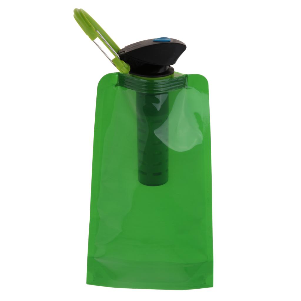 Collapsible Water Filter Bottle/Canteens/Bags for Camping Hiking Backpacking