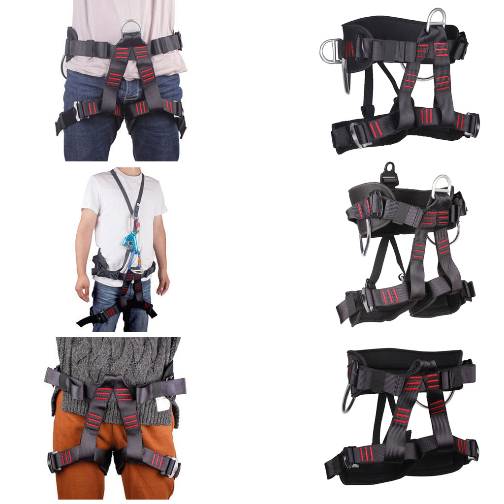 20KN Climbing Rescue Mountaineering Safety Harness Half Body Protection A
