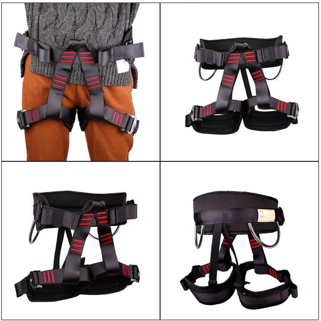 20KN Climbing Rescue Mountaineering Safety Harness Half Body Protection C