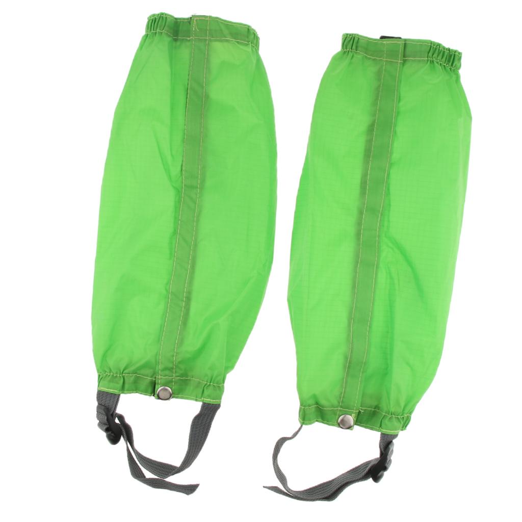 Outdoor Walking Hiking Waterproof Gaiters Boot Covers Leg Guards green