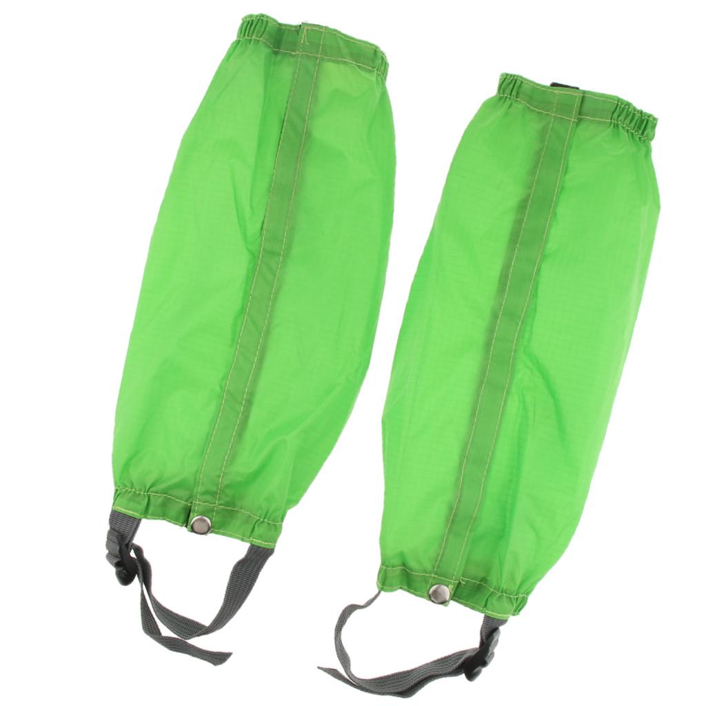 Outdoor Walking Hiking Waterproof Gaiters Boot Covers Leg Guards green