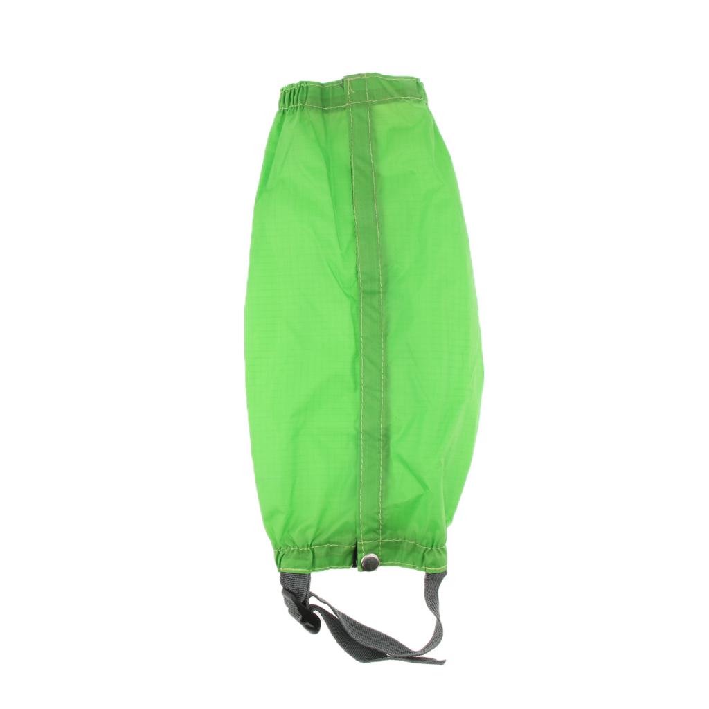 Outdoor Walking Hiking Waterproof Gaiters Boot Covers Leg Guards green