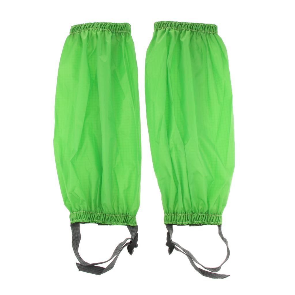 Outdoor Walking Hiking Waterproof Gaiters Boot Covers Leg Guards green
