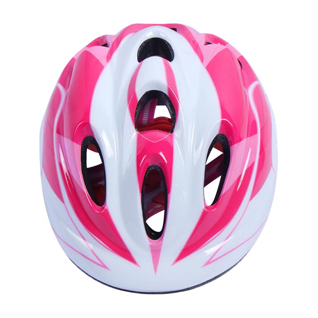 Kids Safety Helmets Cycling Skating 10 Vents Adjustable Headgear Pink M