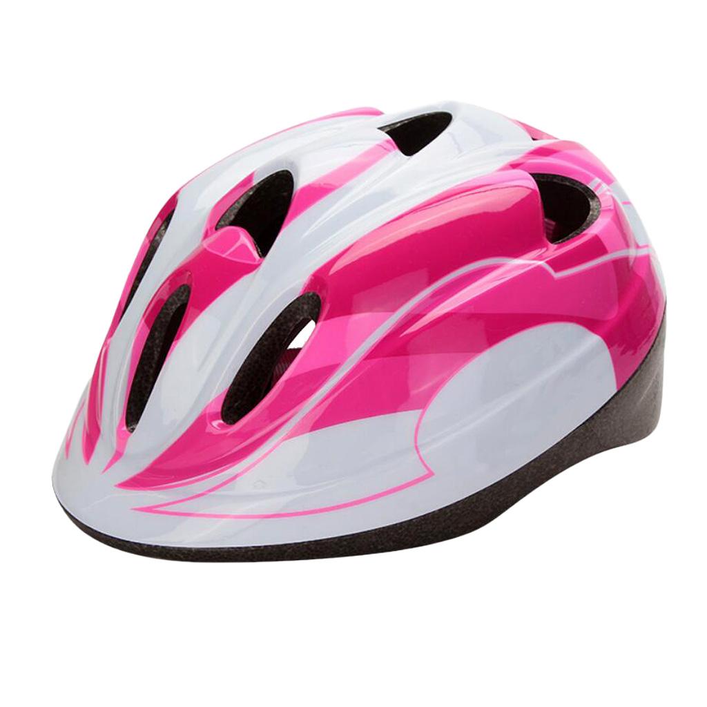 Kids Safety Helmets Cycling Skating 10 Vents Adjustable Headgear Pink M