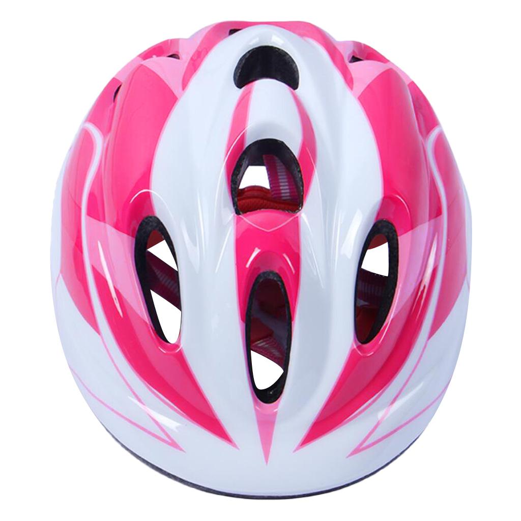Kids Safety Helmets Cycling Skating 10 Vents Adjustable Headgear Pink M