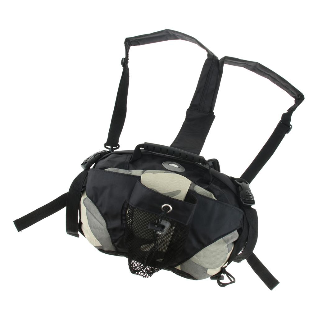 Roller Skates Waist Backpack Skating Sports Shoes Boots Carry Bag Camo