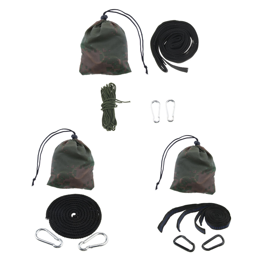 Hammock Accessories Tree Hanging Straps   Net Ropes and Carabiners