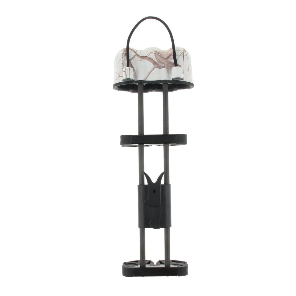 Aluminum Compound Bow 5 Arrow Quiver Holder Quick Connect White Camo