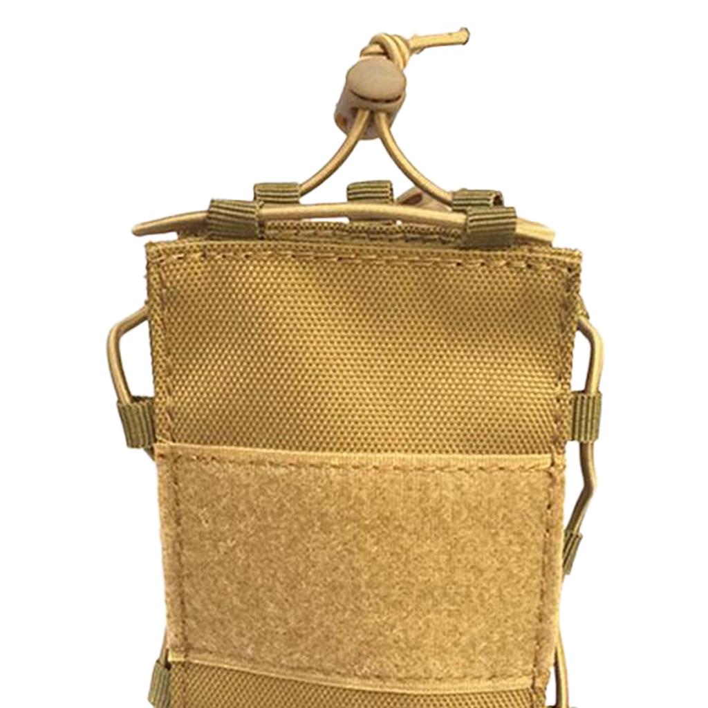 Military Molle Tactical Travel Water Bottle Flask Pouch Carry Bag Case Khaki