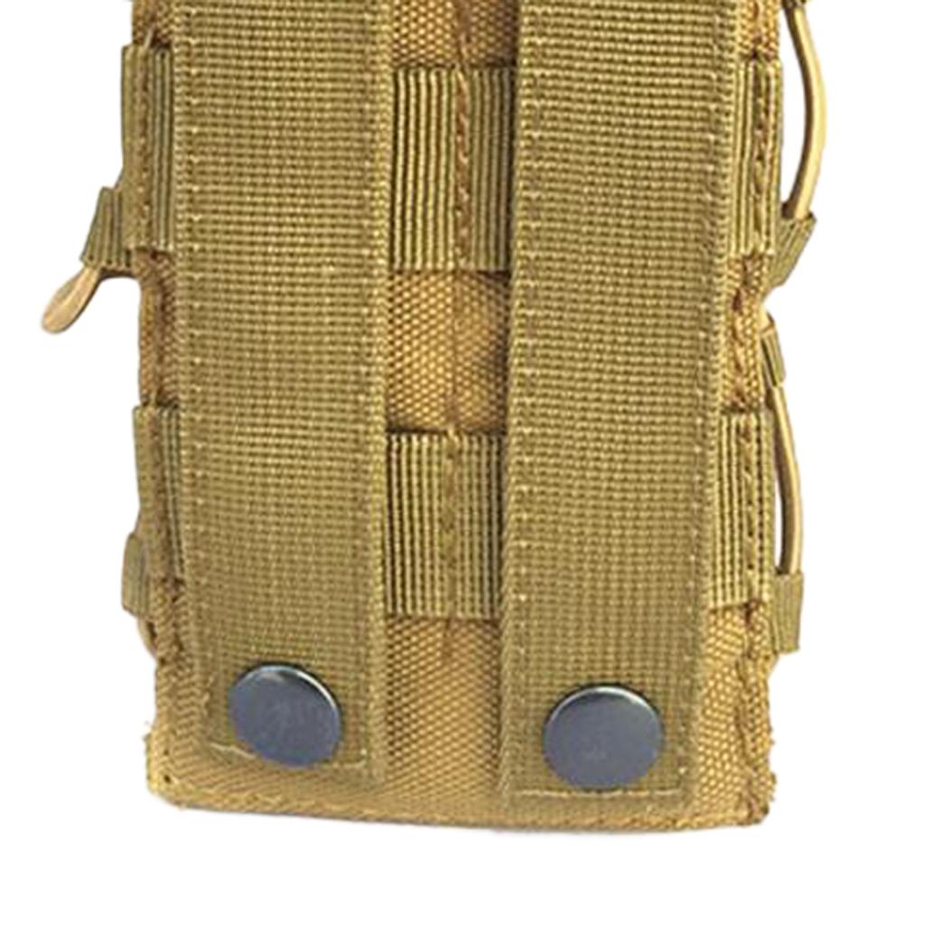 Military Molle Tactical Travel Water Bottle Flask Pouch Carry Bag Case Khaki