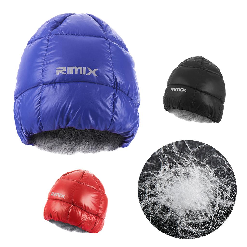 Winter Warm Down Hat Outdoor Sports Cap Ski Climbing Hiking Snowboard Red