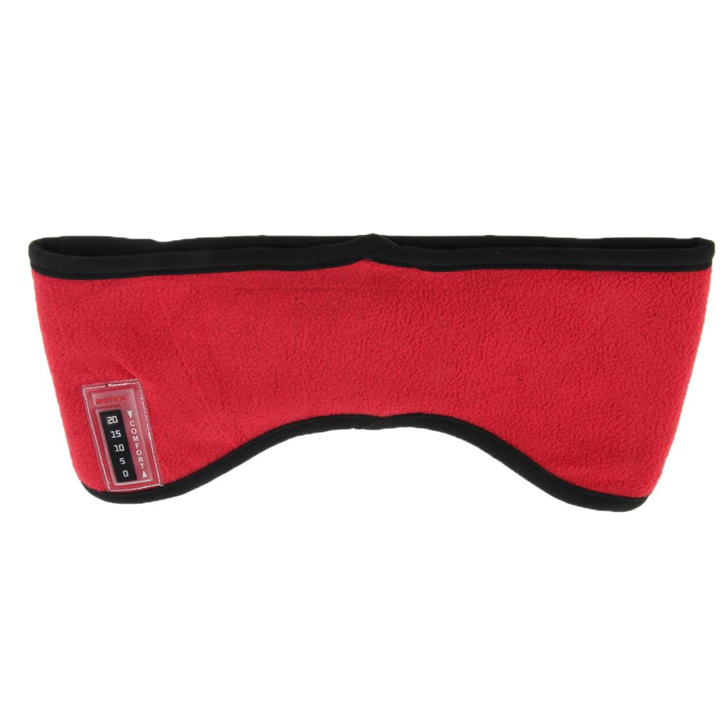 Windproof Sports Winter Earmuffs Stretchy Headband Fleece Ear Warmer Red S