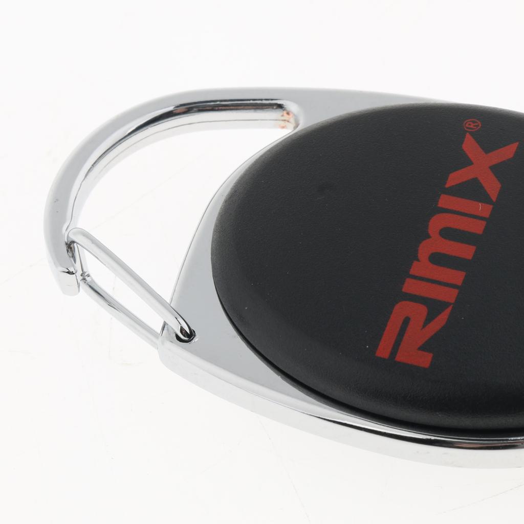 Retractable Keychain Carabiner Badge Recoil Reel Key Ring Holder Clip Black