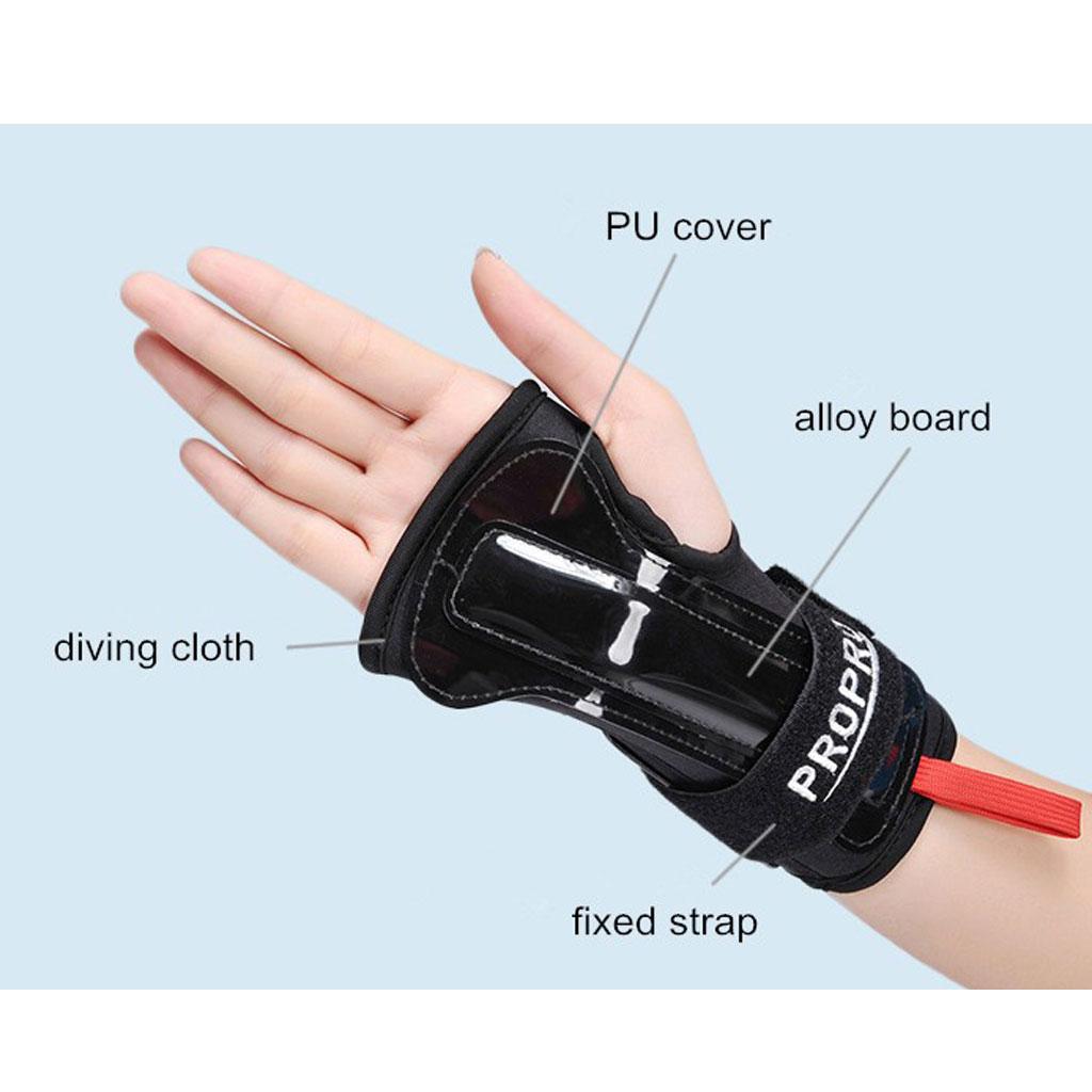 1 Pair Wrist Guard Brace Support Protection Glove for Outdoor Skating XL