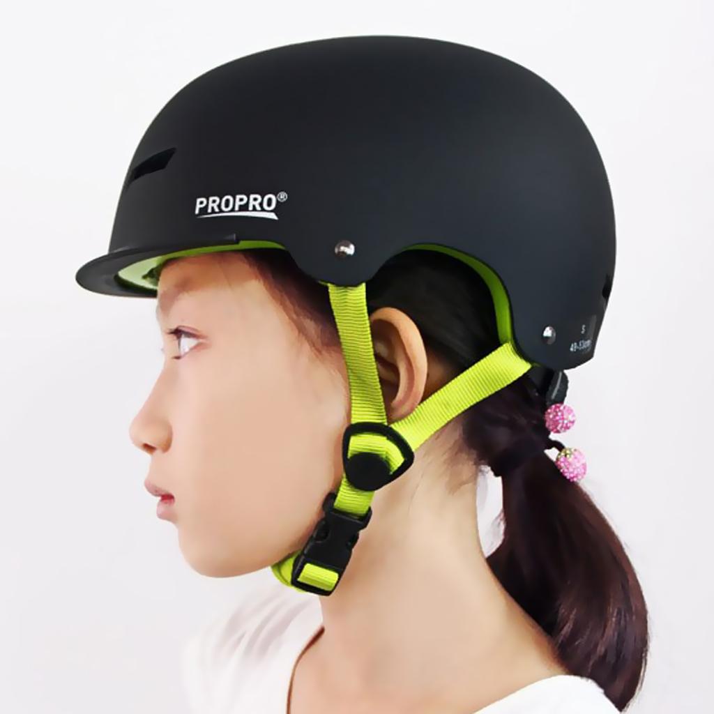 Children's Scooter BMX Bike Helmet Adjustable Safety Skateboard Helmets M Black