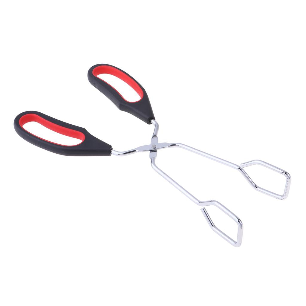  Kitchen Tongs, Non-Stick Stainless Steel BBQ Cooking Grilling Food Tongs 23.5cm