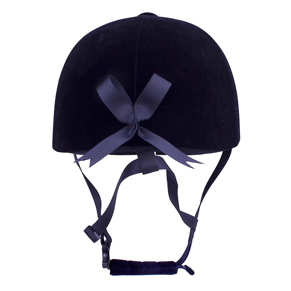 Breathable Velvet Horse Riding Helmet Equestrian Safety Head Protector 56cm