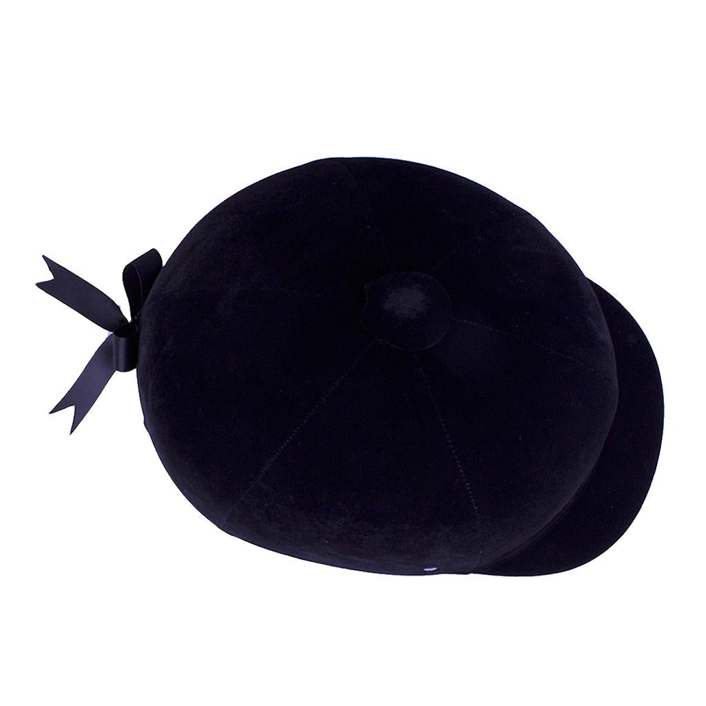 Breathable Velvet Horse Riding Helmet Equestrian Safety Head Protector 58cm