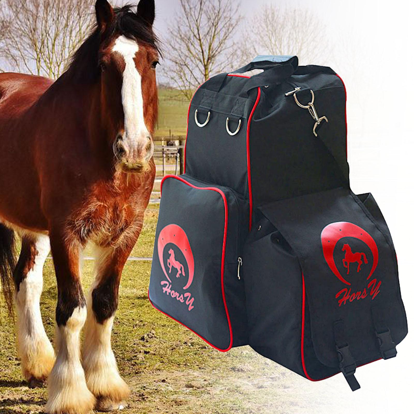 Equestrian Bag Oxford Horse Riding Boots and Helmet Bag Waterproof Backpack