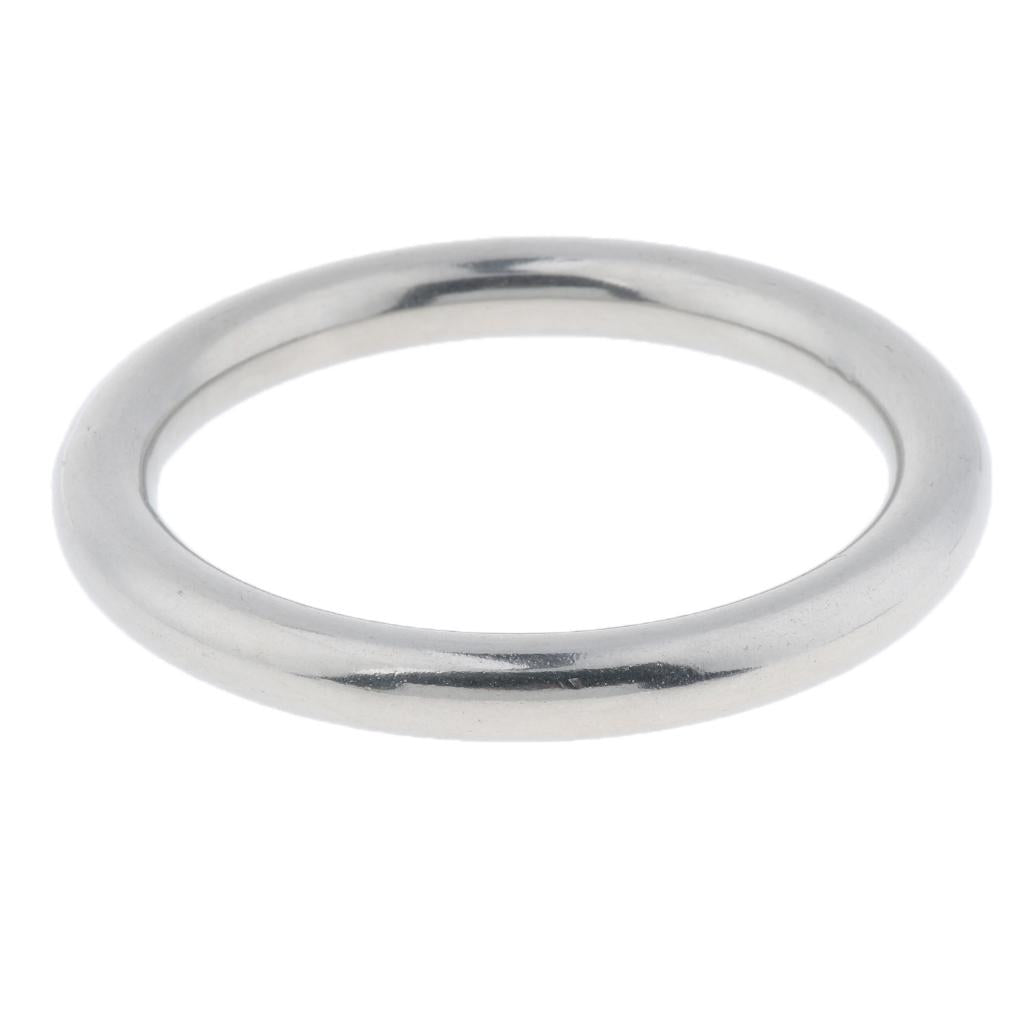 Stainless Steel Webbing Strapping Welded O Ring Hammock Swing Yoga 10x65mm