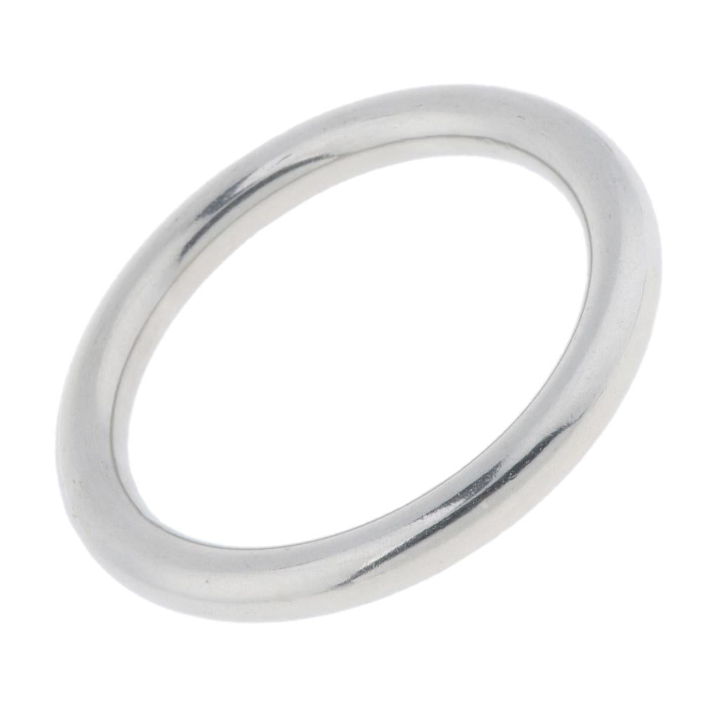 Stainless Steel Webbing Strapping Welded O Ring Hammock Swing Yoga 10x65mm