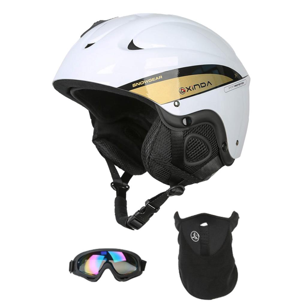 Snow Ski Skiing Safety Helmet Men Women Outdoor Cycling Skateboard White M