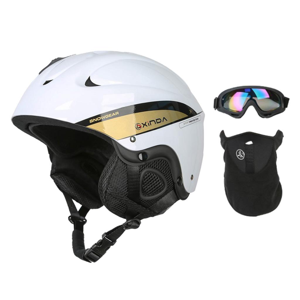 Snow Ski Skiing Safety Helmet Men Women Outdoor Cycling Skateboard White M