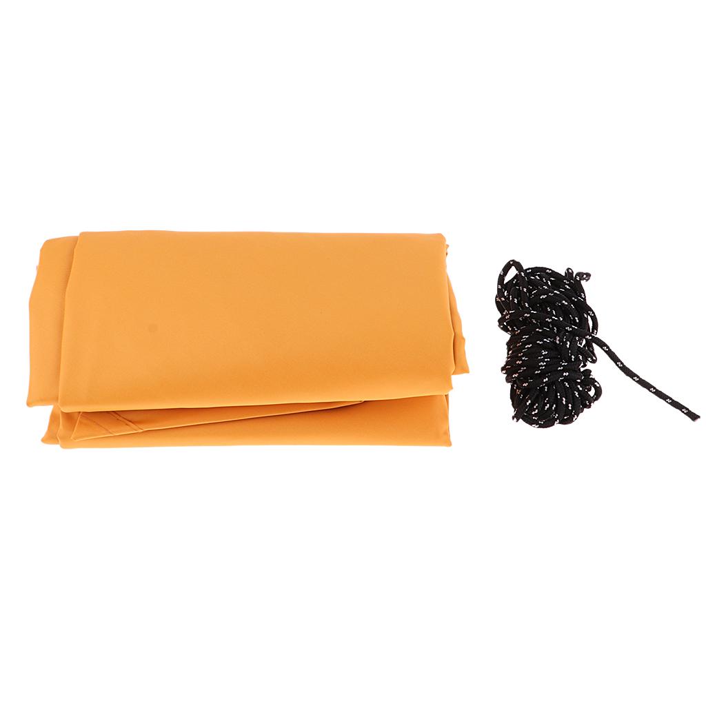 Outdoors Waterproof Rain Fly Tent Tarp Sunshade Sun Shelter 6x6x6m  Orange