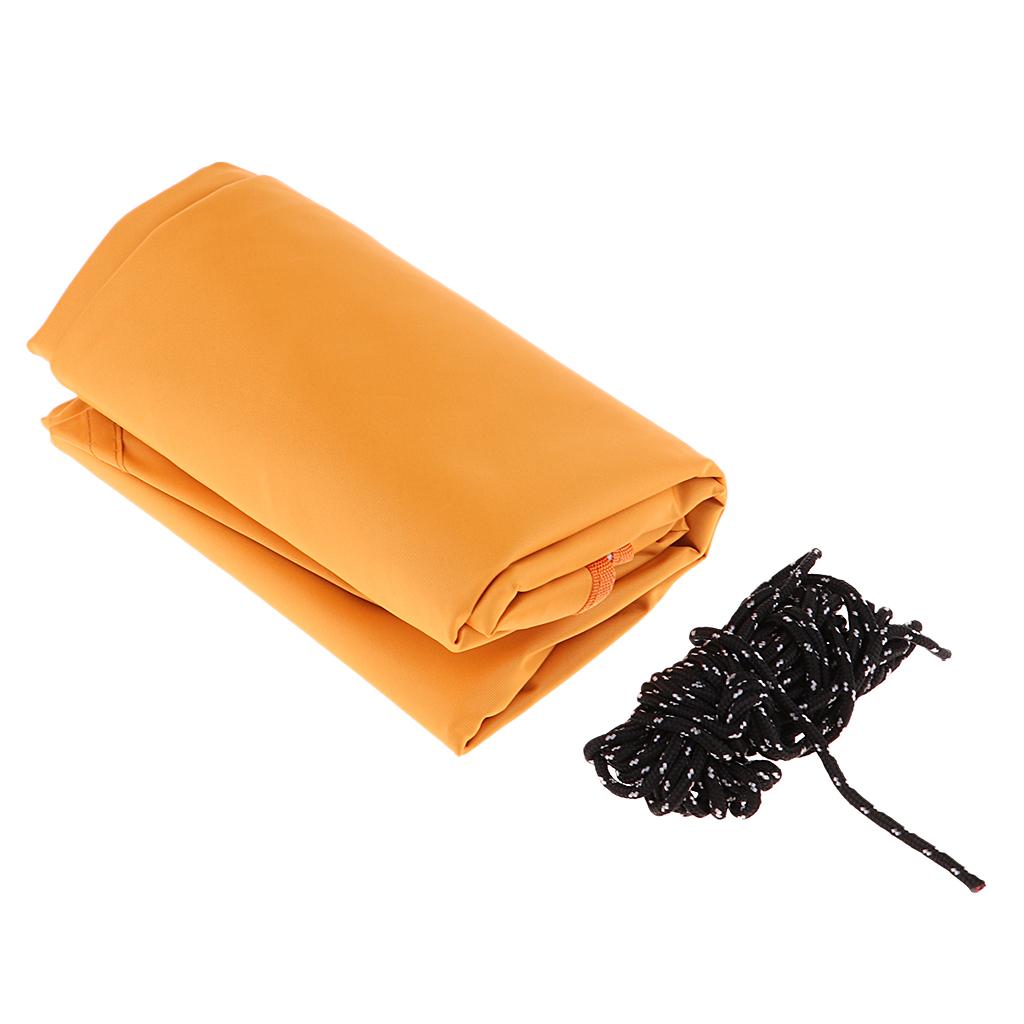 Outdoors Waterproof Rain Fly Tent Tarp Sunshade Sun Shelter 6x6x6m  Orange