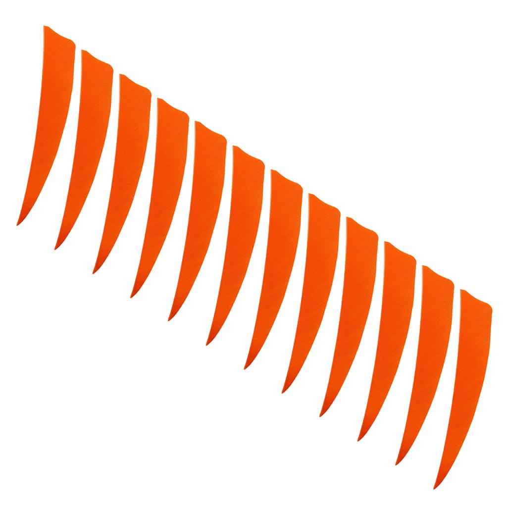 12 Pieces 4 Inch Archery Arrow Feathers Fletchings Vanes Orange