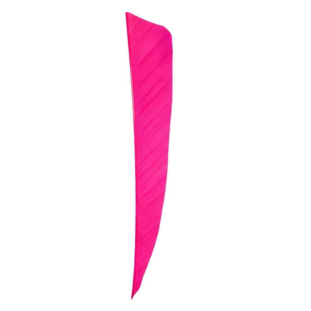 12 Pieces 4 Inch Archery Arrow Feathers Fletchings Vanes Rose Red