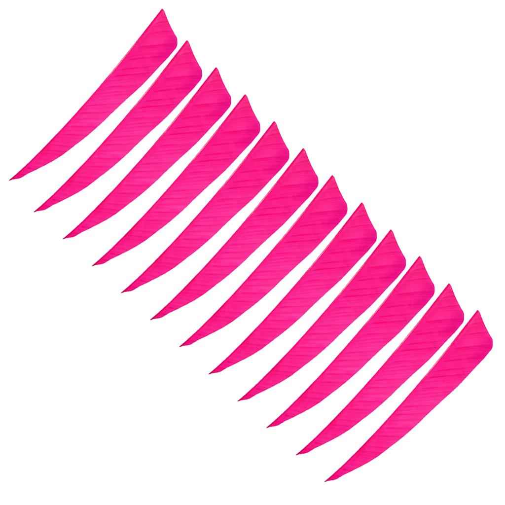 12 Pieces 4 Inch Archery Arrow Feathers Fletchings Vanes Rose Red