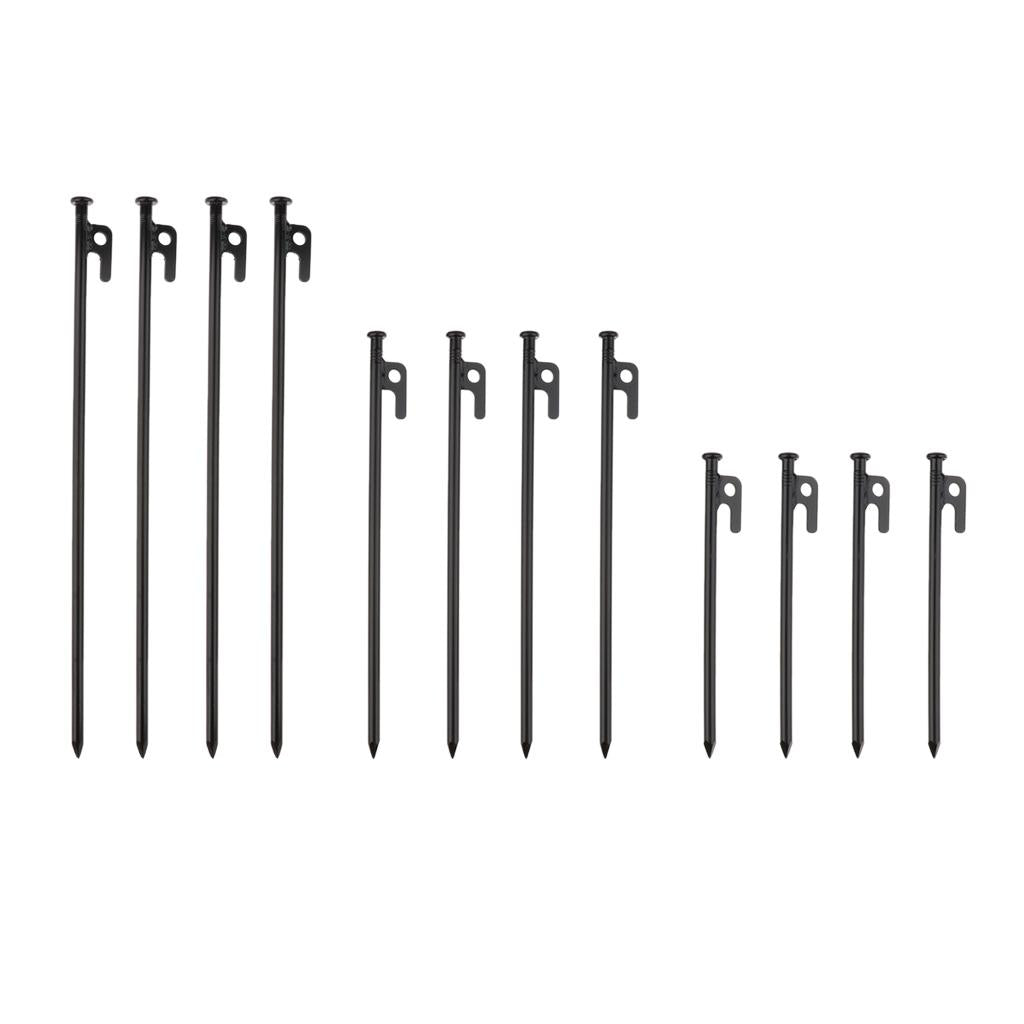 Heavy Duty High Strength Steel Tent Stakes for Outdoors Camping Hiking 20cm