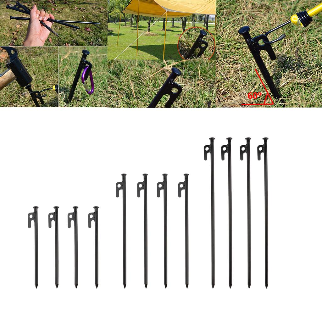 Heavy Duty High Strength Steel Tent Stakes for Outdoors Camping Hiking 20cm