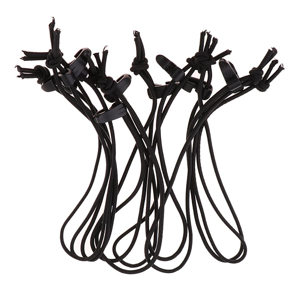 10 Pieces Elastic String Clip Tieless Strand Retaining Cord Clamps Buckle
