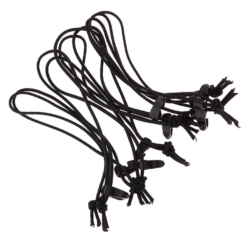 10 Pieces Elastic String Clip Tieless Strand Retaining Cord Clamps Buckle