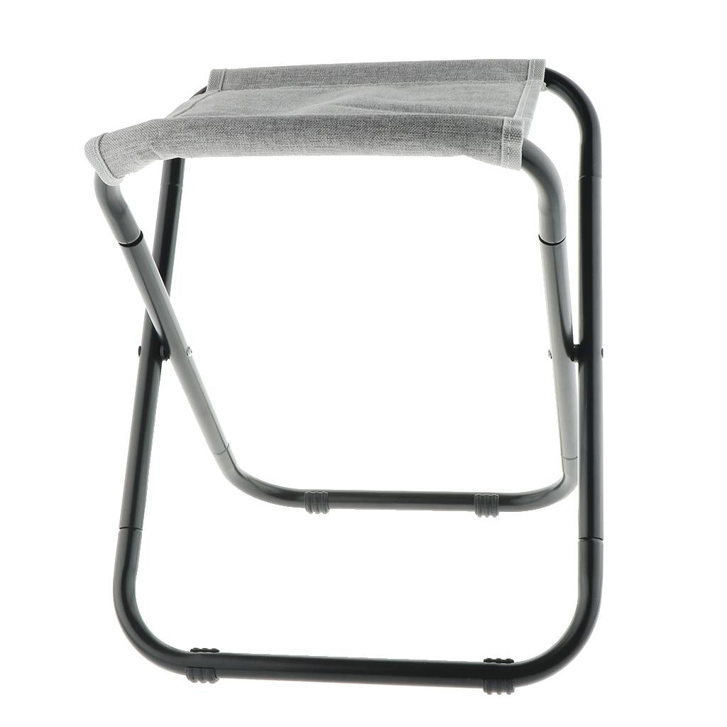 Outdoor Folding Chair Hiking Fishing Camping Chair Portable Seat Stool Gray