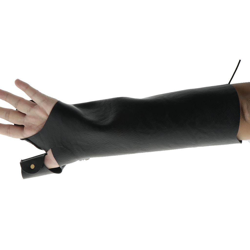 Adjustable Archery Protective Gear Arm Guard Finger Glove for Left Hand